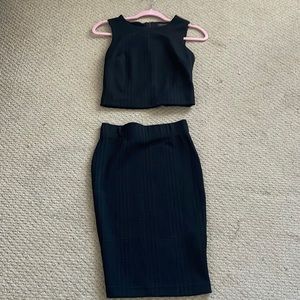 Two piece black outfit